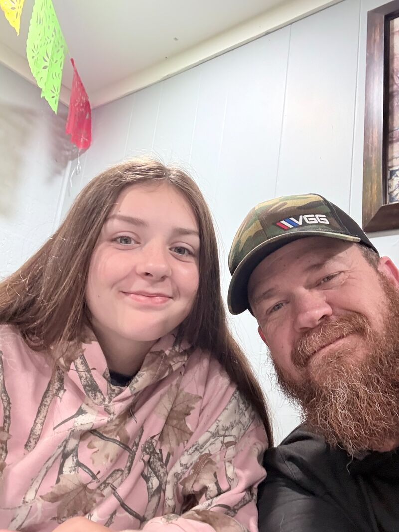 Aaron with one of his kids