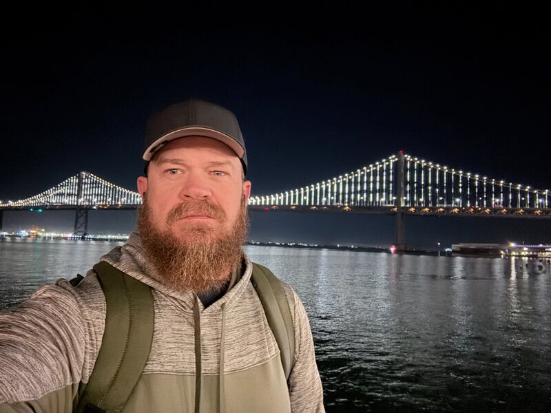 Aaron on the road, San Francisco