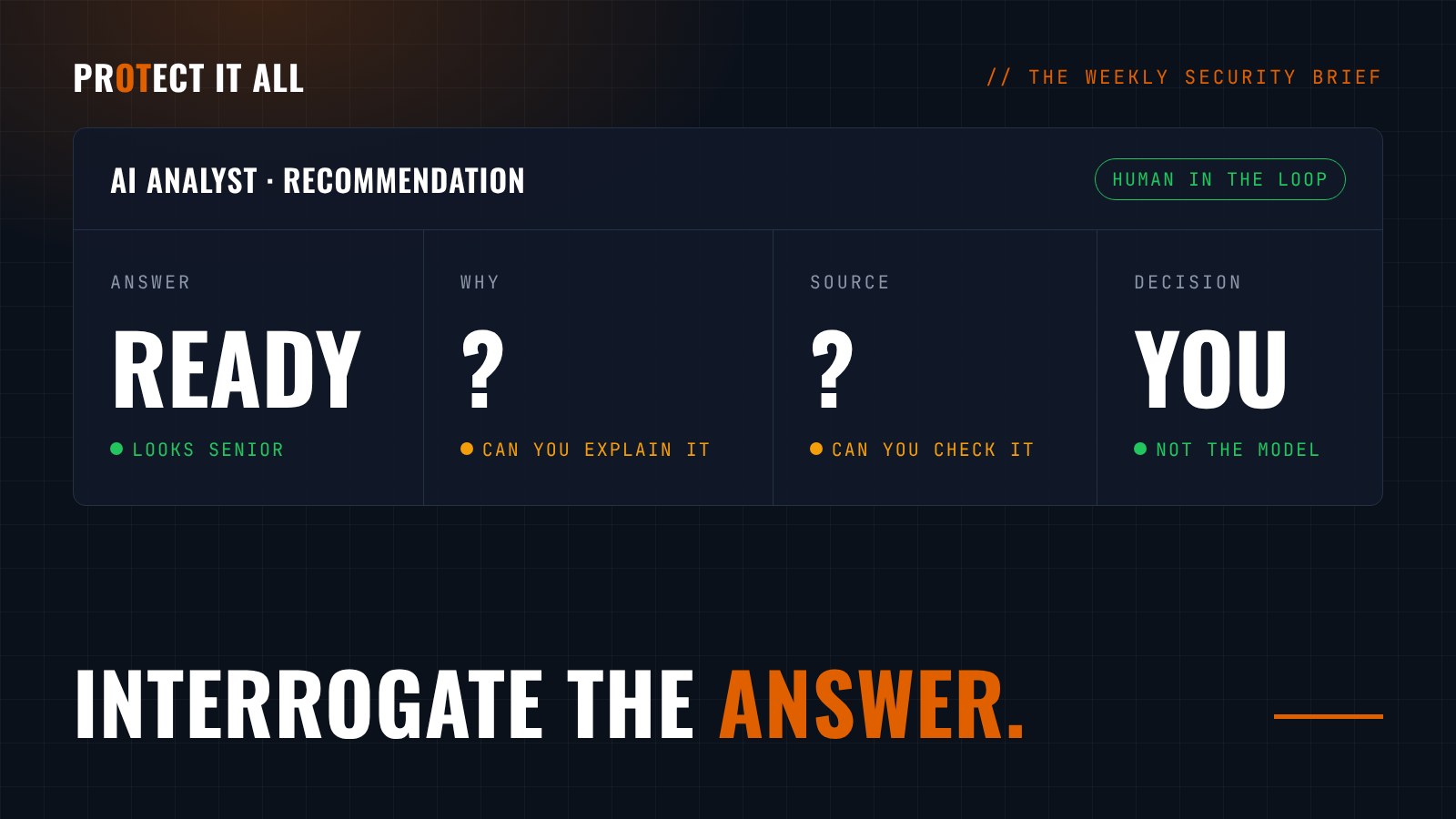 AI won't save you if you can't interrogate it